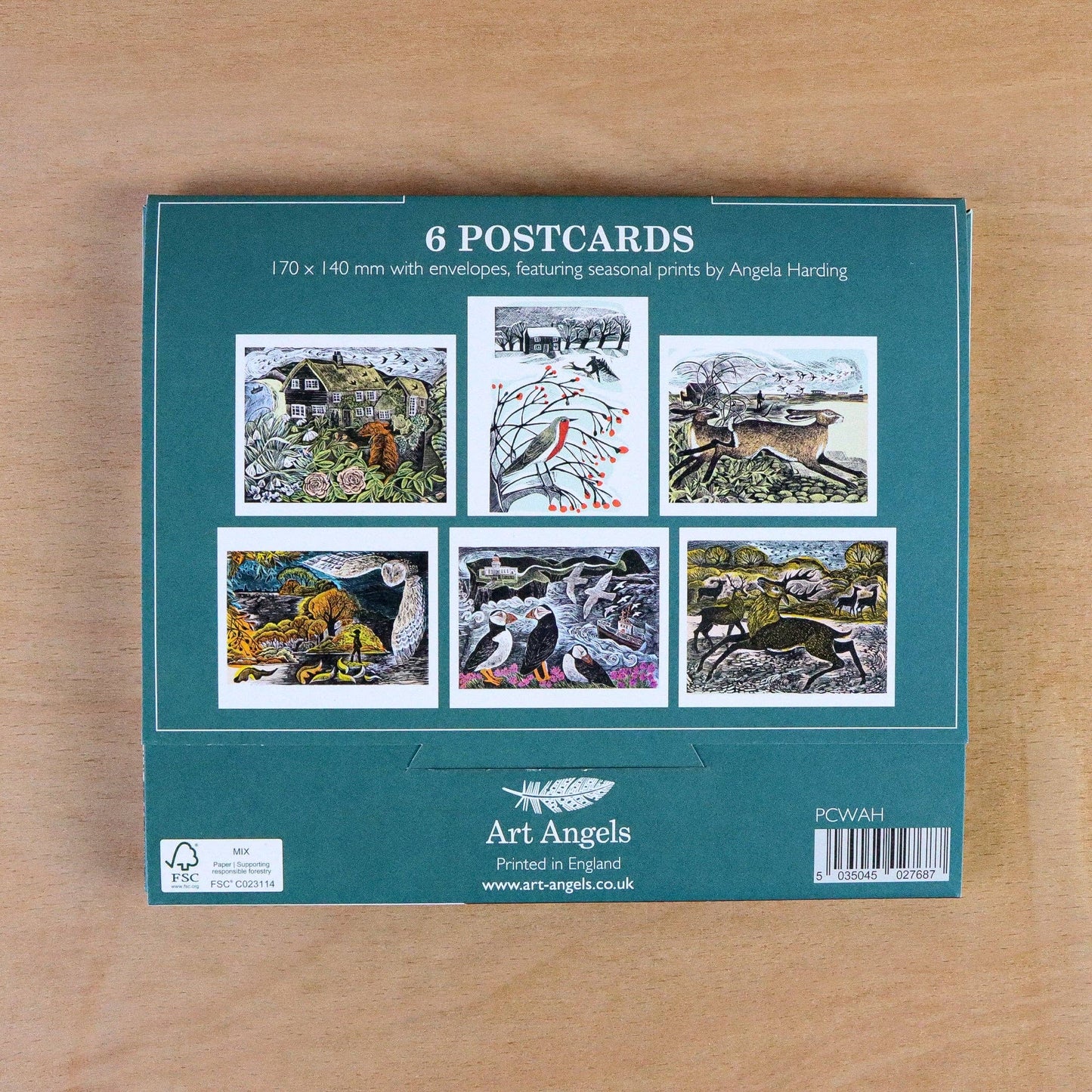 Seasonal Quartet Postcard Wallet