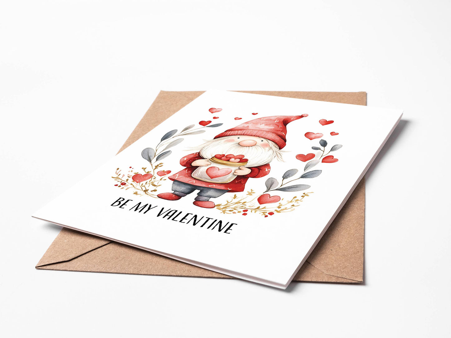 Gnome Valentine's Day Card