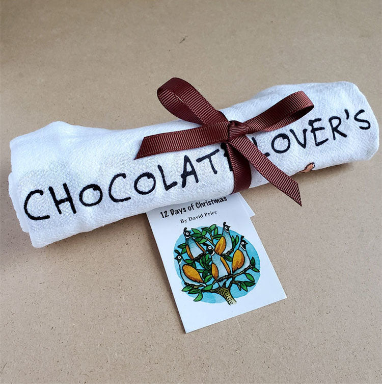 Chocolate Lover's Christmas Tea Towel
