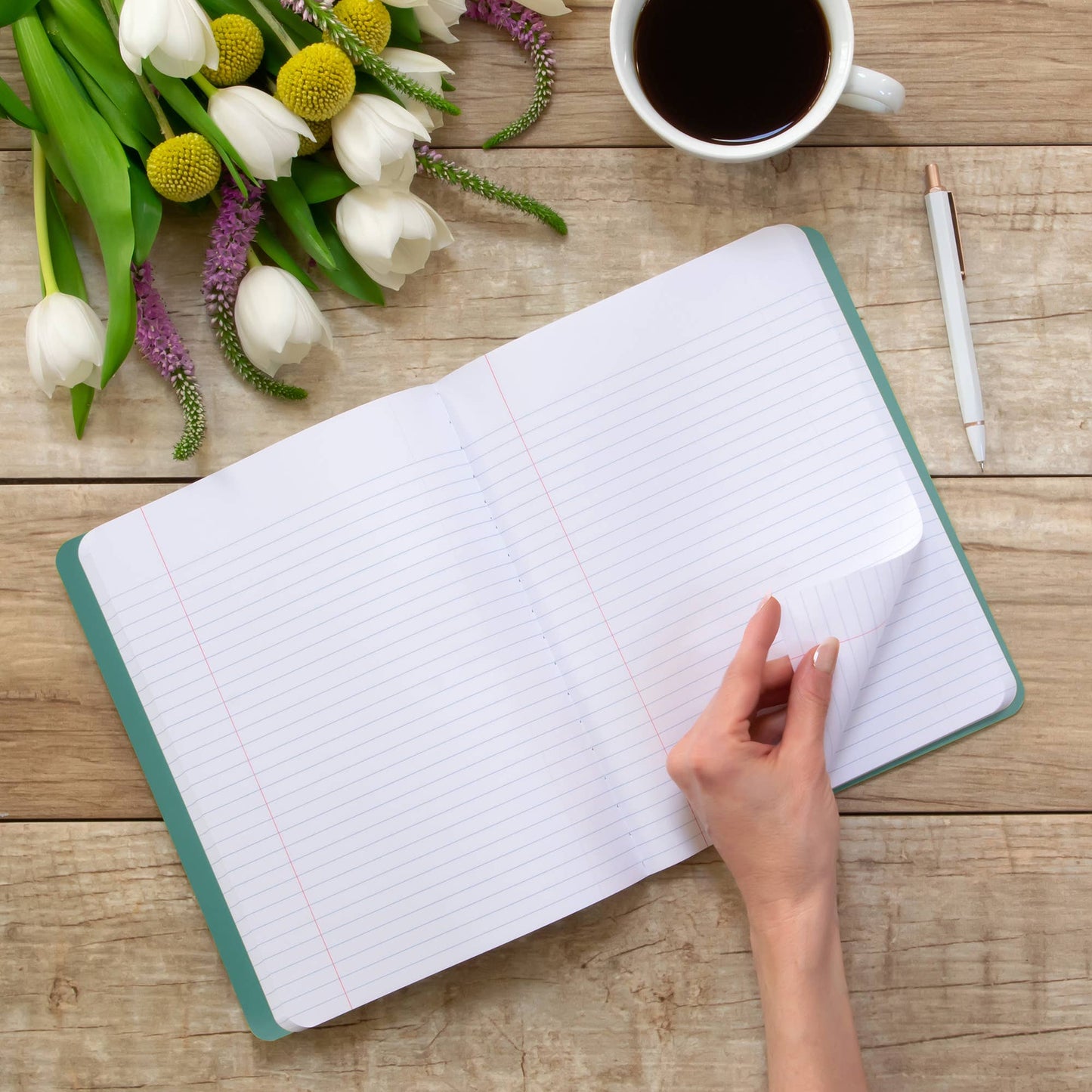 Racing Snails & Stitched Tropicals Composition Book Duo