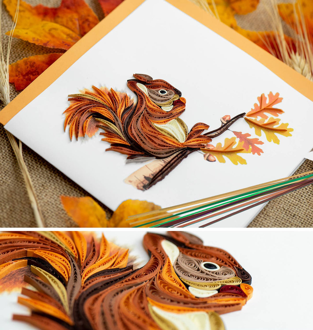Quilled Squirrel Card