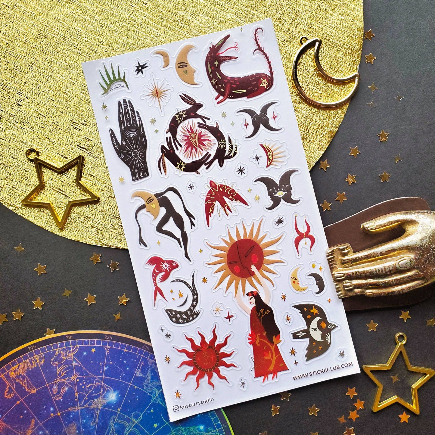 Cosmic Solstice Sticker Sheet