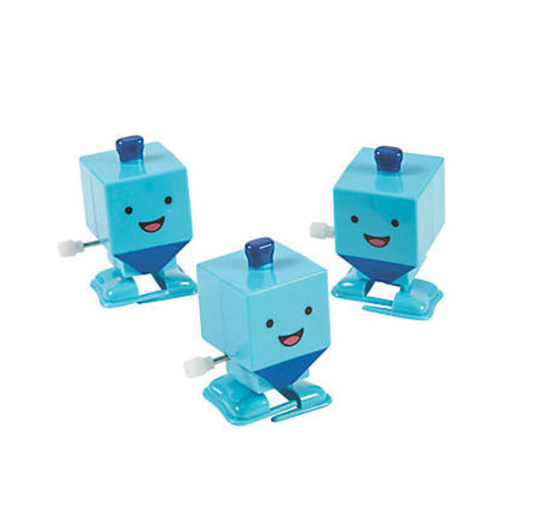 Dreidel Wind-Up Toys, Set of 3