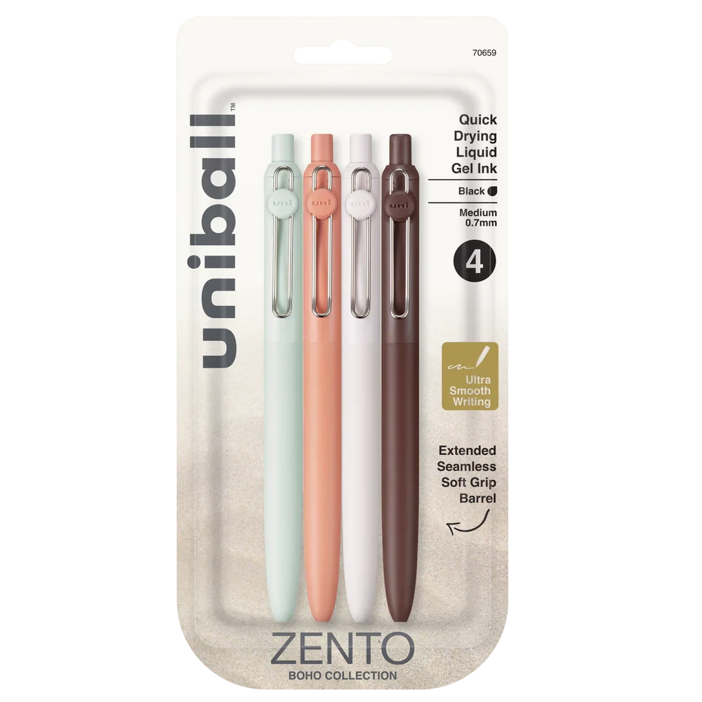 Uni Zento Gel Pens .7mm Set: Boho