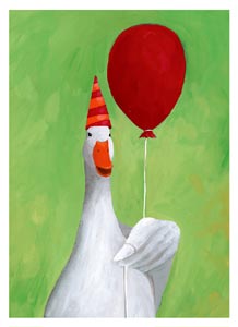 Party Goose Birthday Card