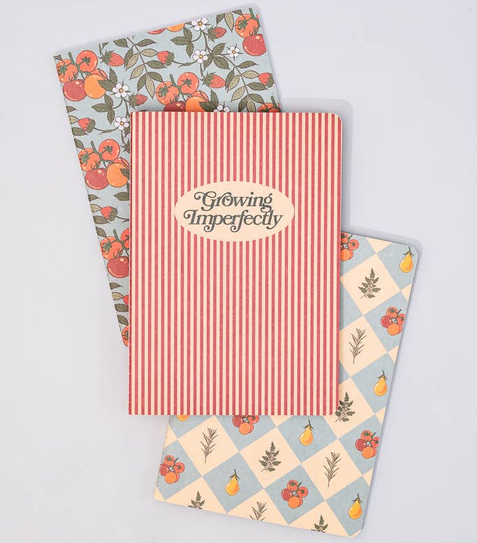 Growing Imperfectly Notebook, Set of 3
