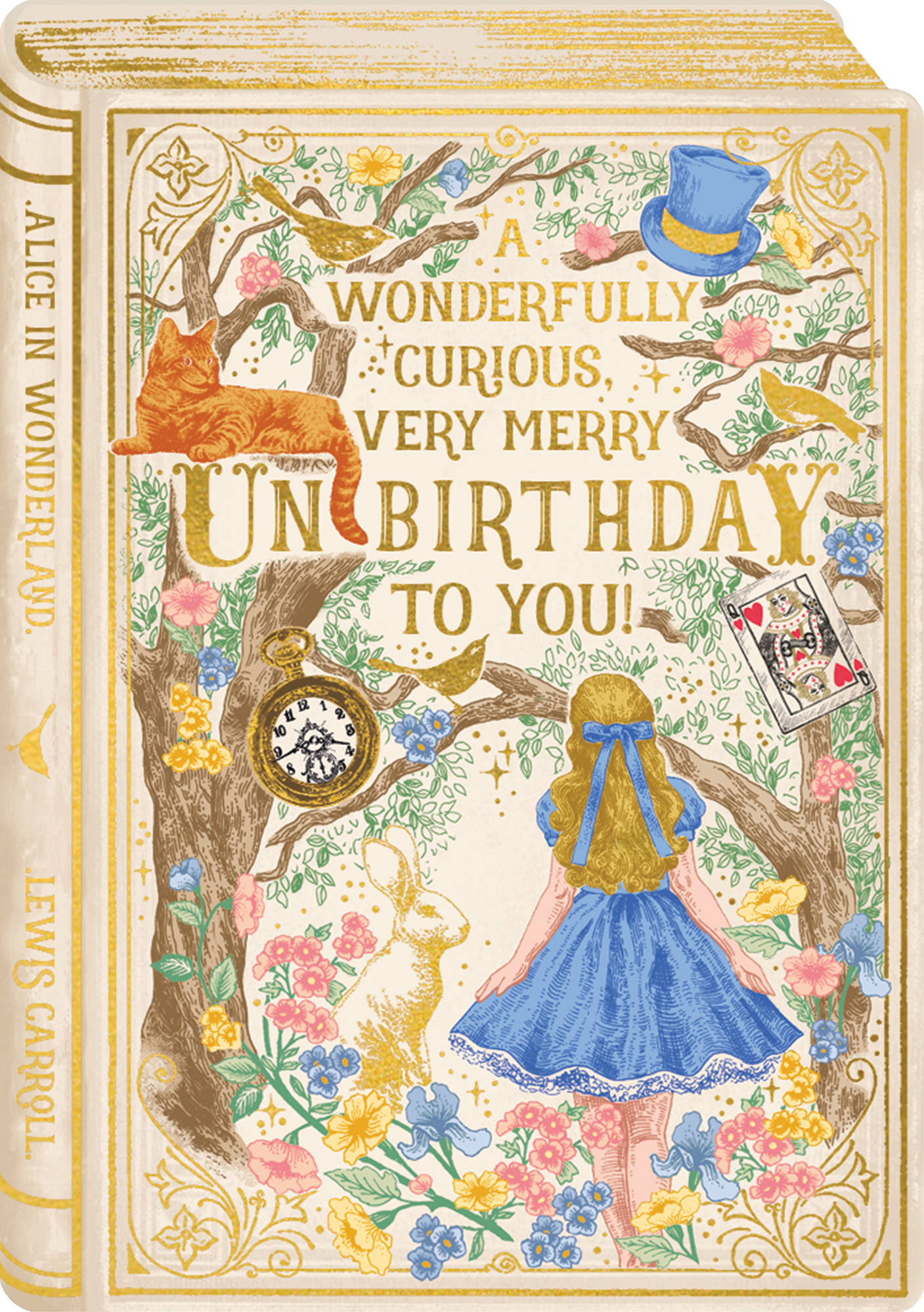 Storybook Alice in Wonderland BIrthday Card