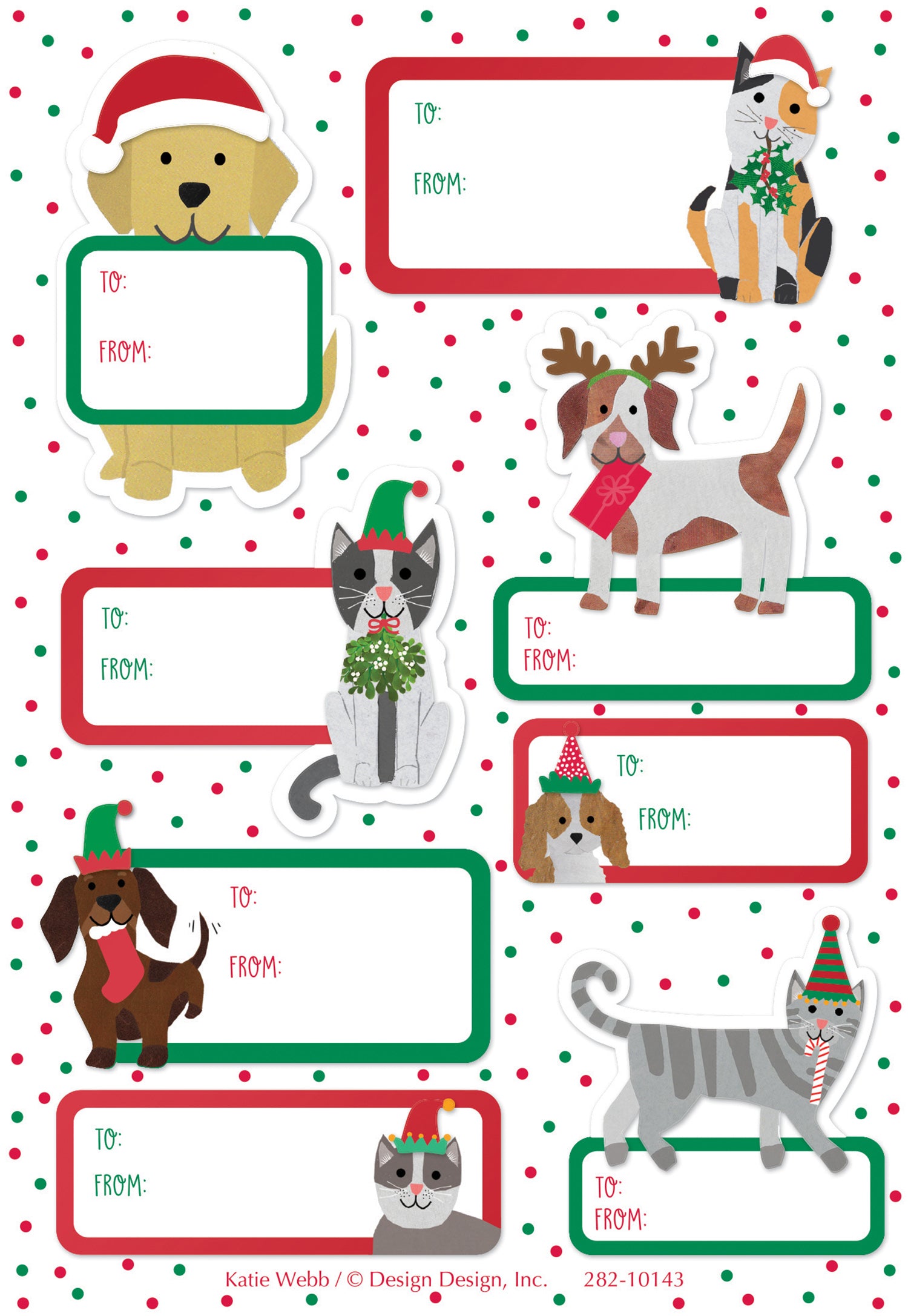 christmas-pals-dog-cat-sticker-gift-labels-allport-editions for Dog Gift Tags Free Printable Christmas Pals Dog & Cat Sticker Gift Labels – Allport Editions for Dog Gift Tags Free Printable