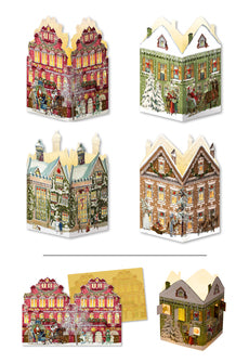 Mini Houses Advent Calendar Lanterns: Red House