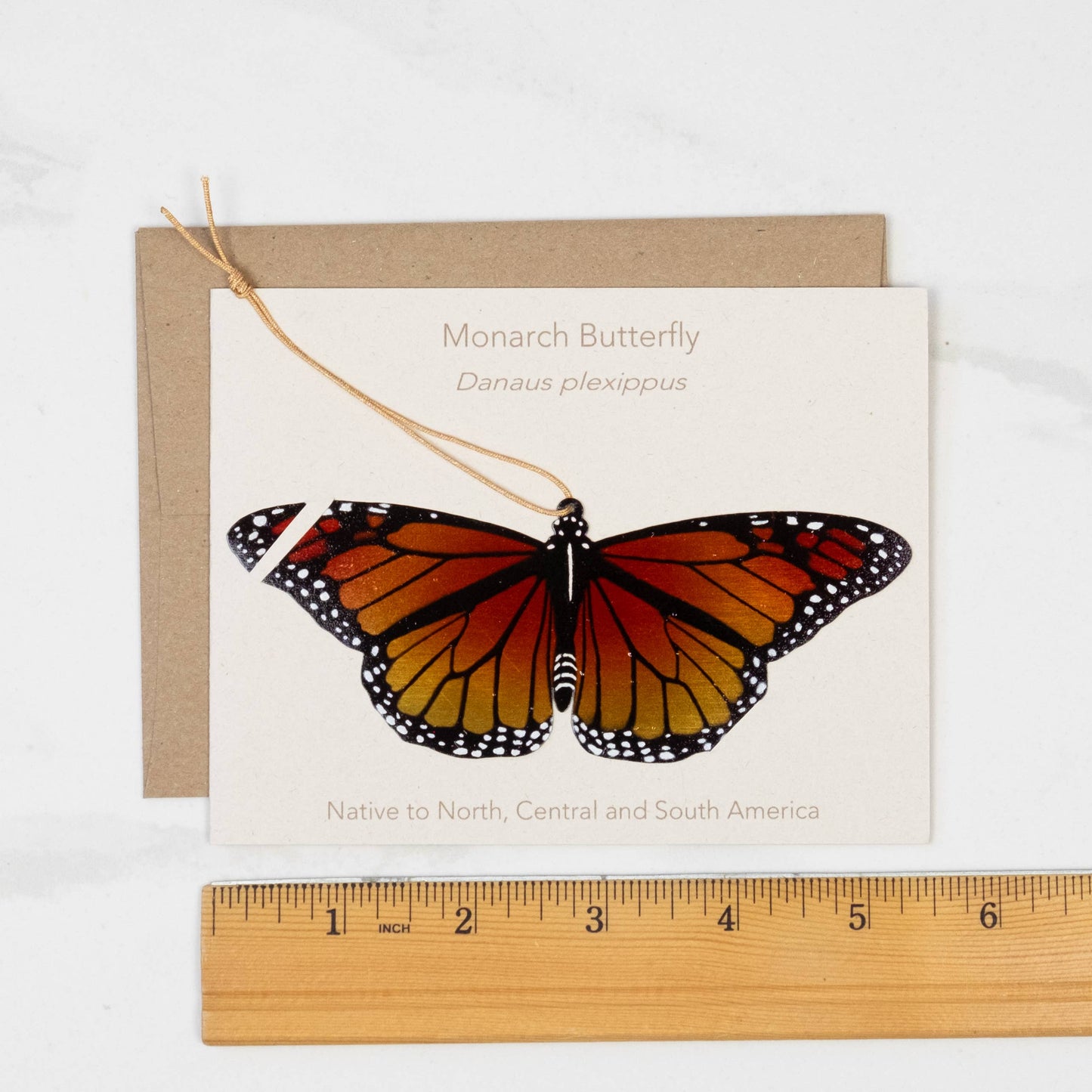 Monarch Butterfly Ornament + Notecard