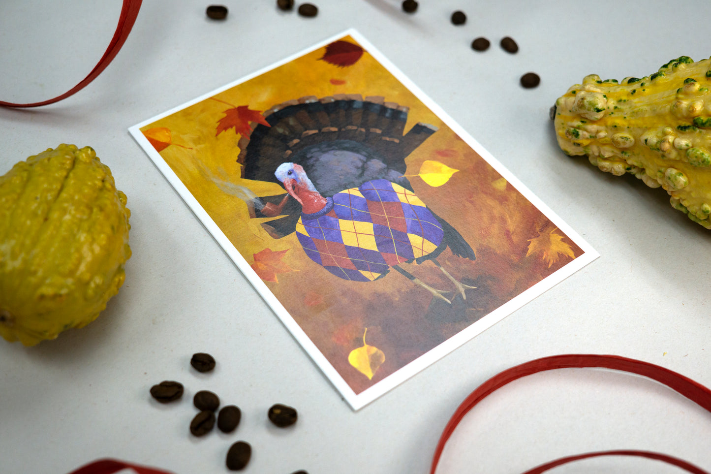 Smoked Turkey Thanksgiving Cards