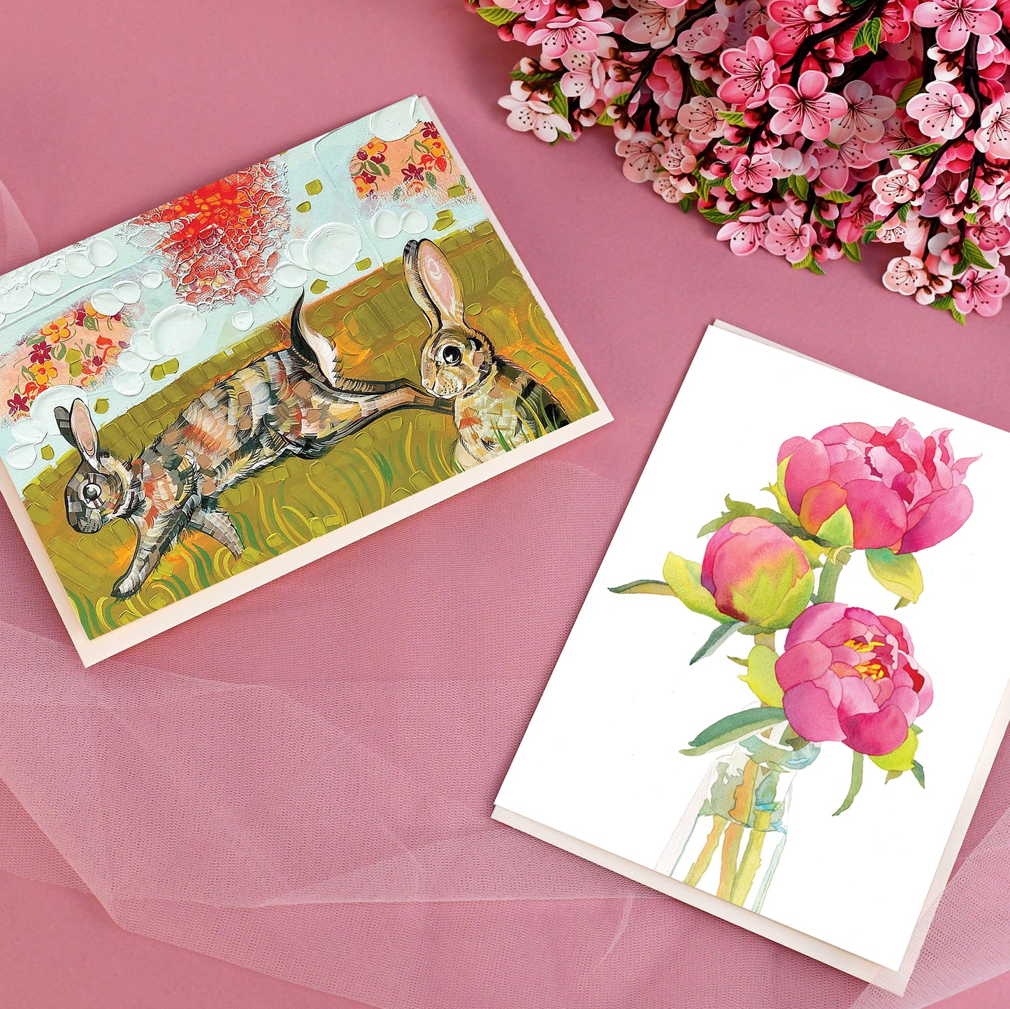 Peony Trio Mother's Day Card