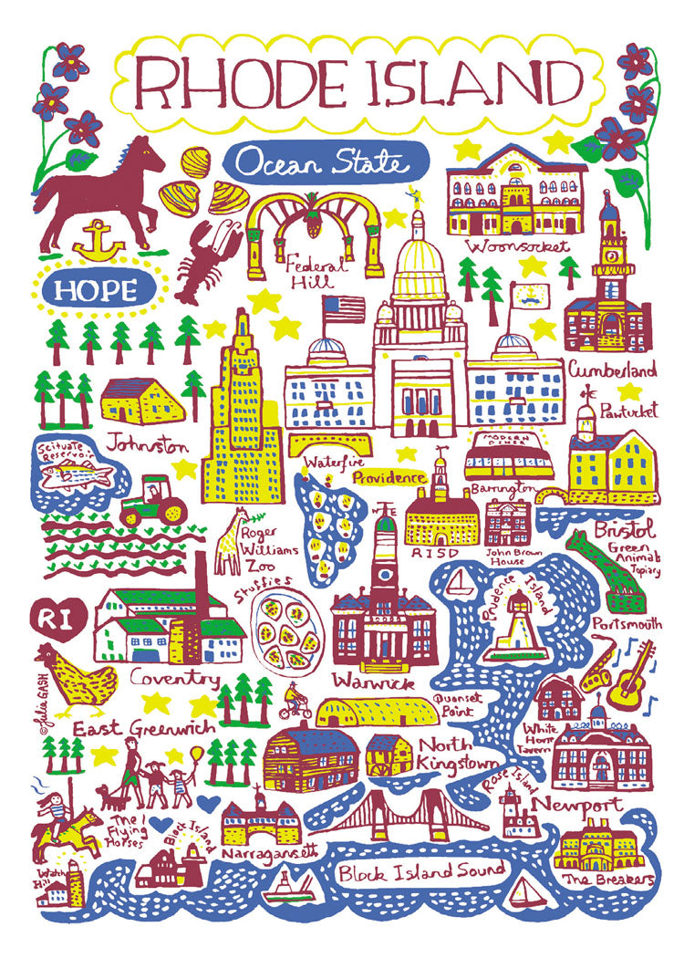 Statescapes: Rhode Island Cards