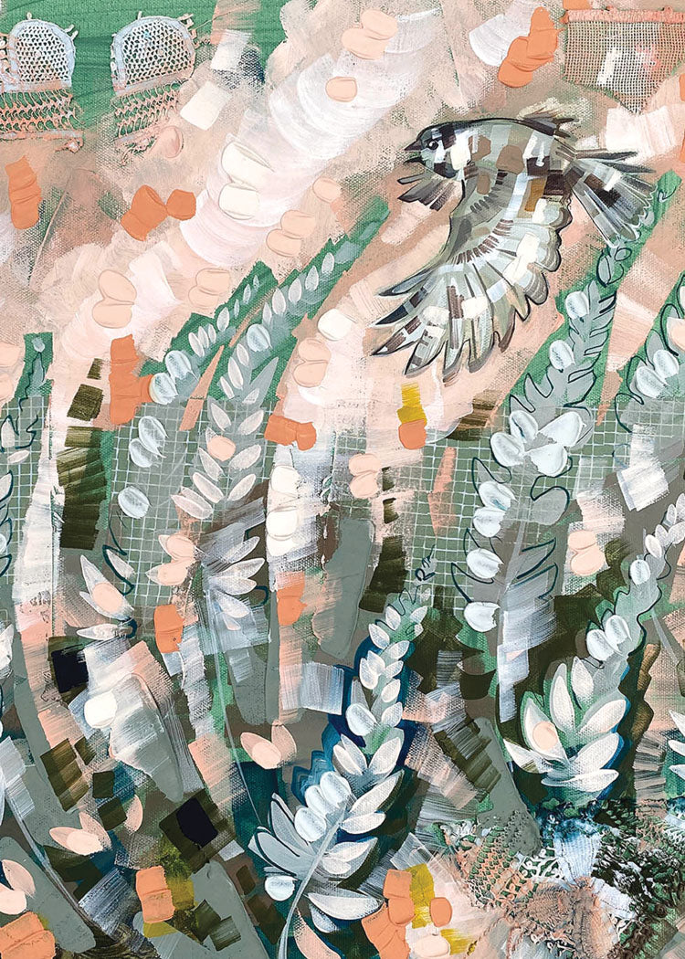 Chickadee Painting Sympathy Card