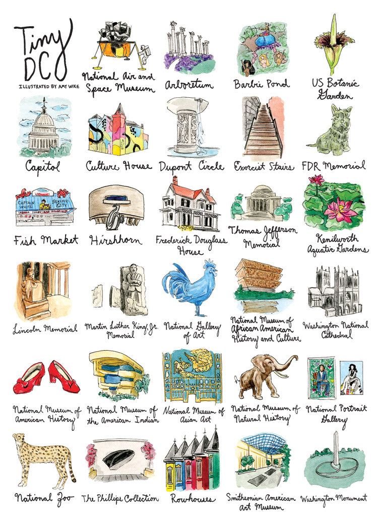 Tiny: Washington DC Blank Cards