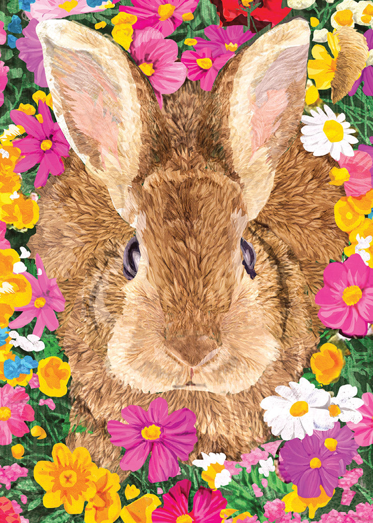 Garden Bunny Blank Card