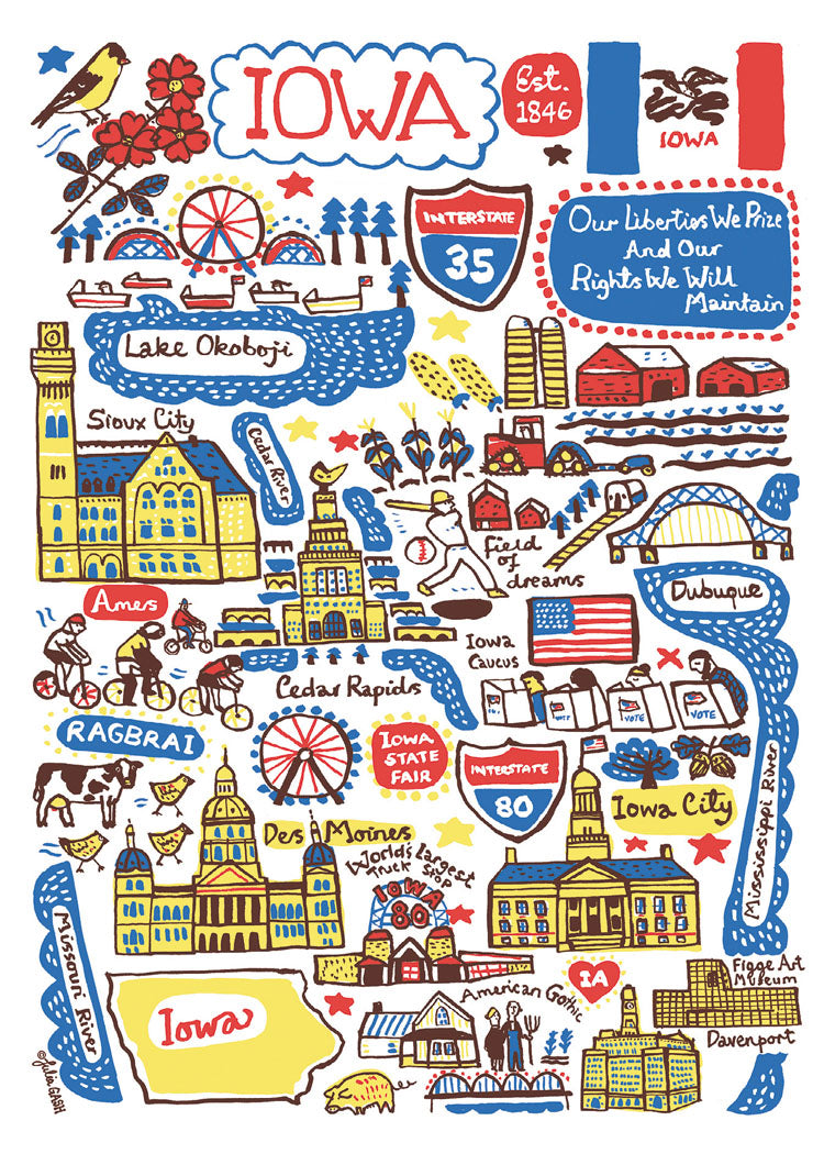 Statescapes: Iowa Blank Cards