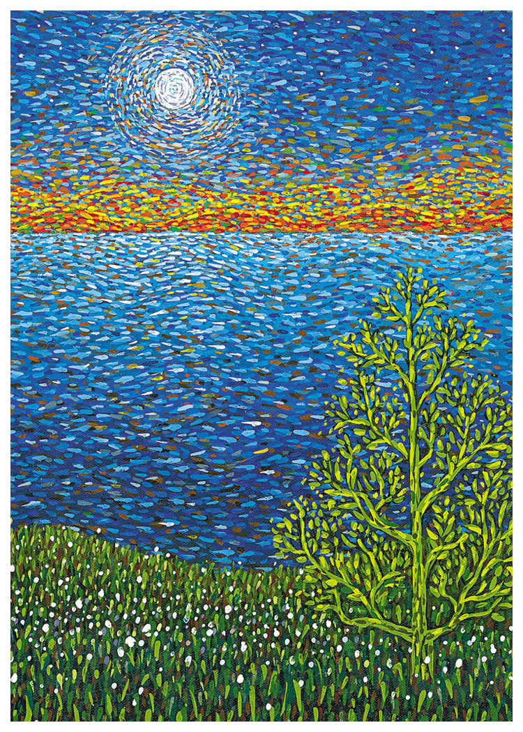Calm Waters (Sunset on Water) Greeted Card