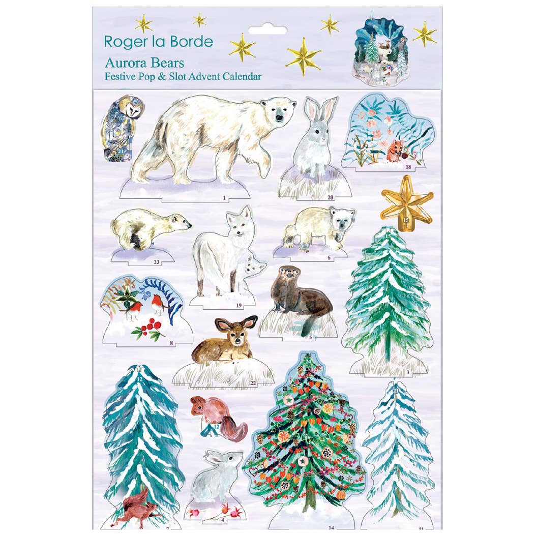 Aurora Bears Pop & Slot Large Advent Calendar