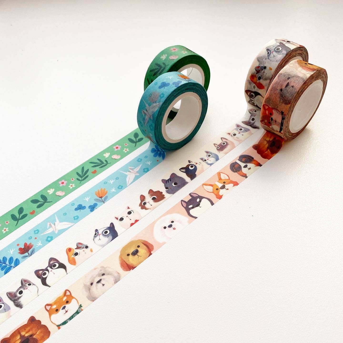 Darling Dog Faces Washi Tape