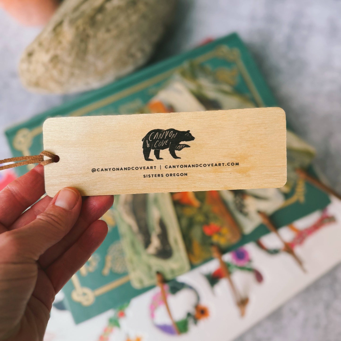 Humpback Whale Wooden Bookmark