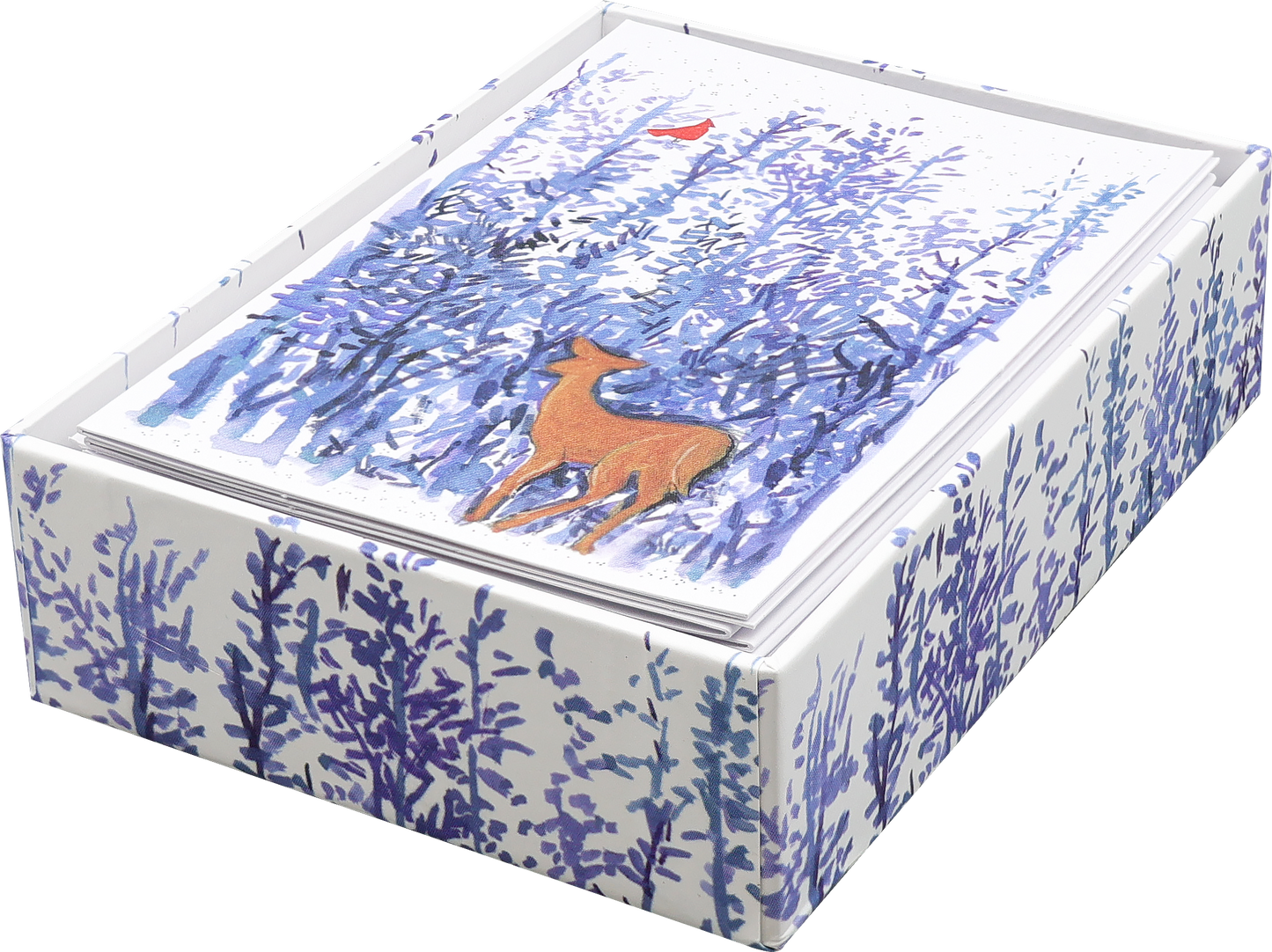 Winter Woodcut Small Boxed Holiday Cards