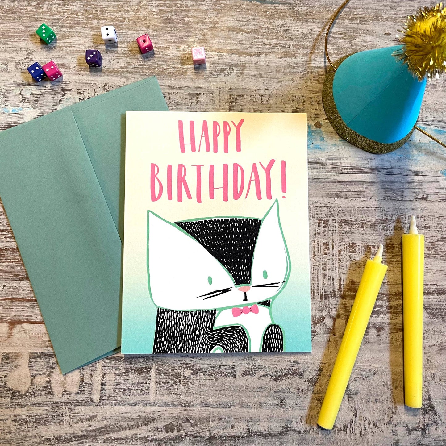 Kitty Birthday Card
