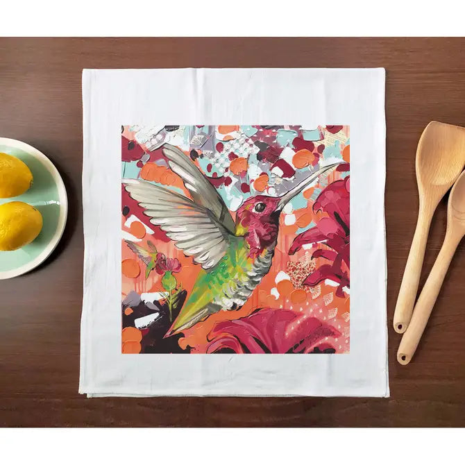 Hummingbird Flight Kitchen Towel