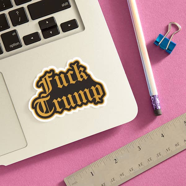 F*** Trump Political Die Cut Sticker
