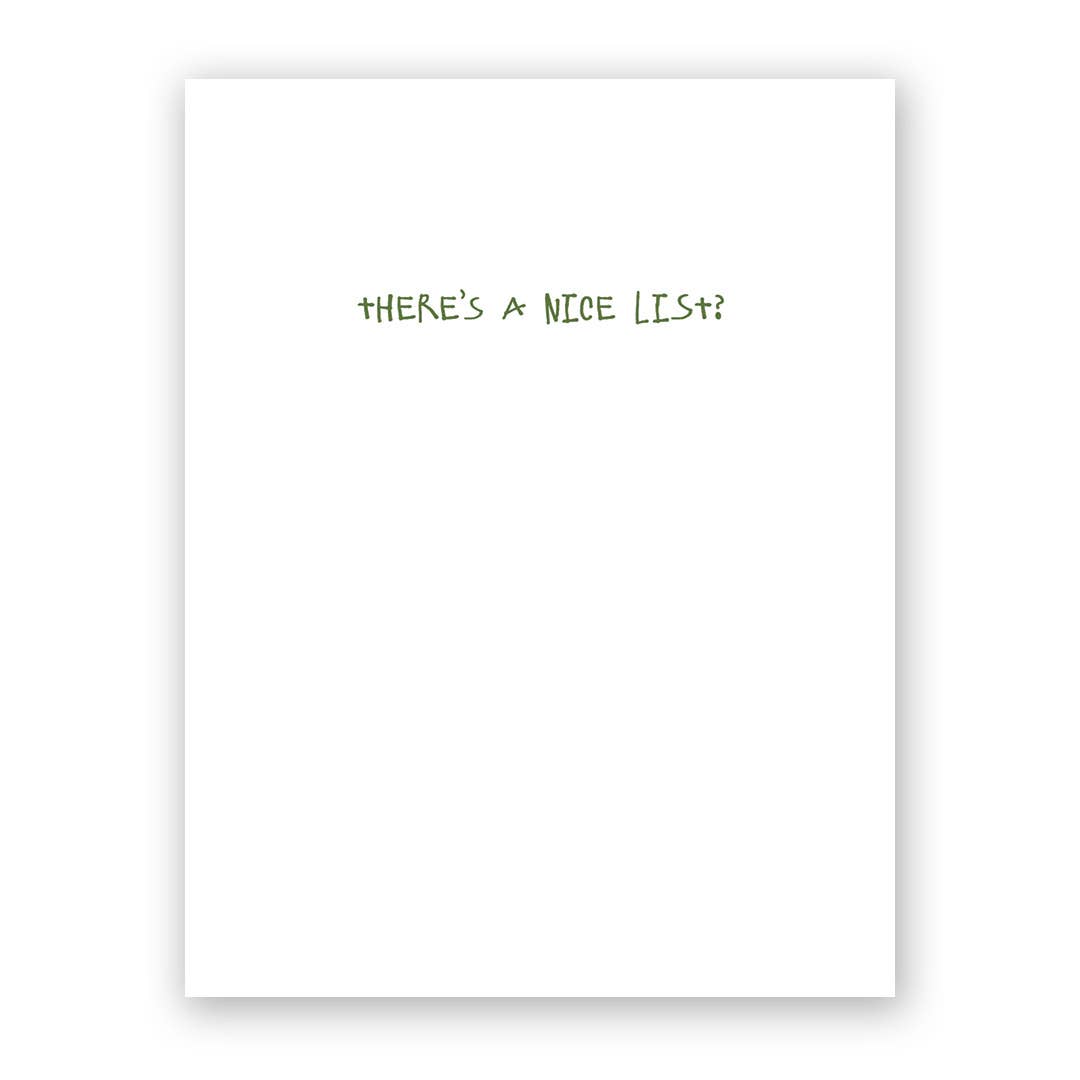 Feline Nice List Holiday Card