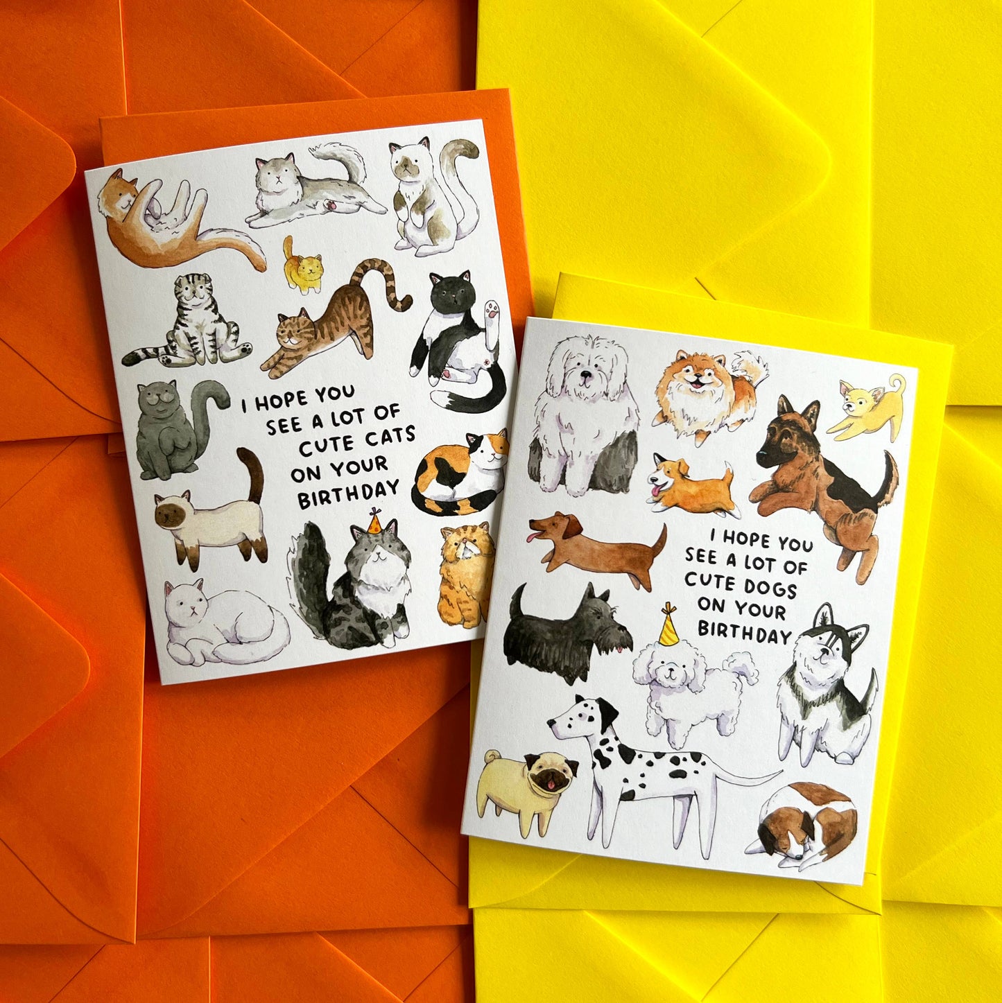 Hope You See a Lot of Cute Dogs Birthday Card