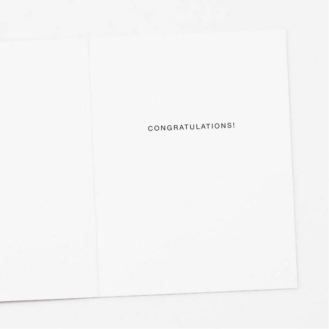 Champagne Toast to You Congratulations Card