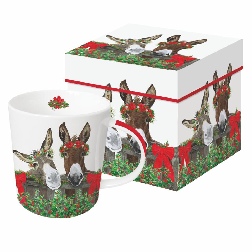 Donkeys Christmas Holiday Ceramic Mug