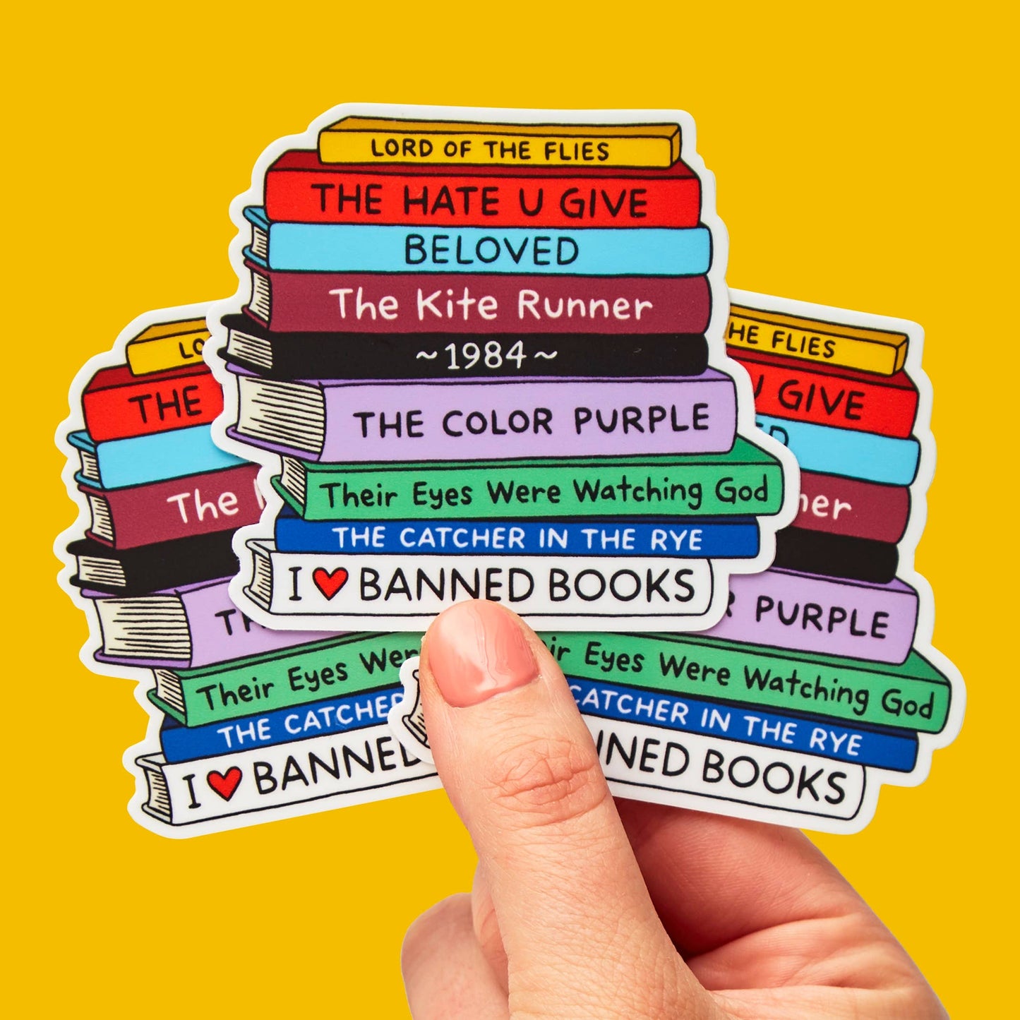 Banned Books Vinyl Sticker