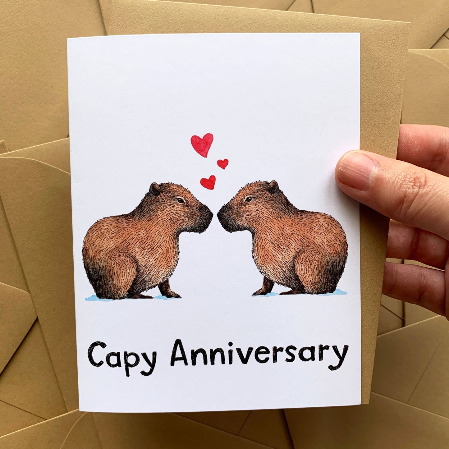 Capy Anniversary Card