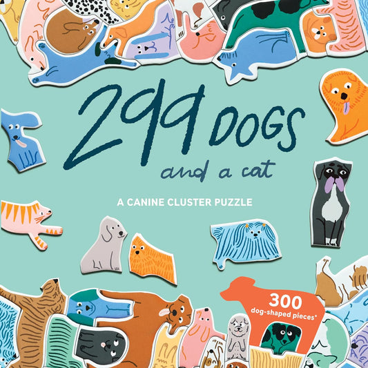 299 Dogs (and a Cat) 300 Piece Cluster Puzzle