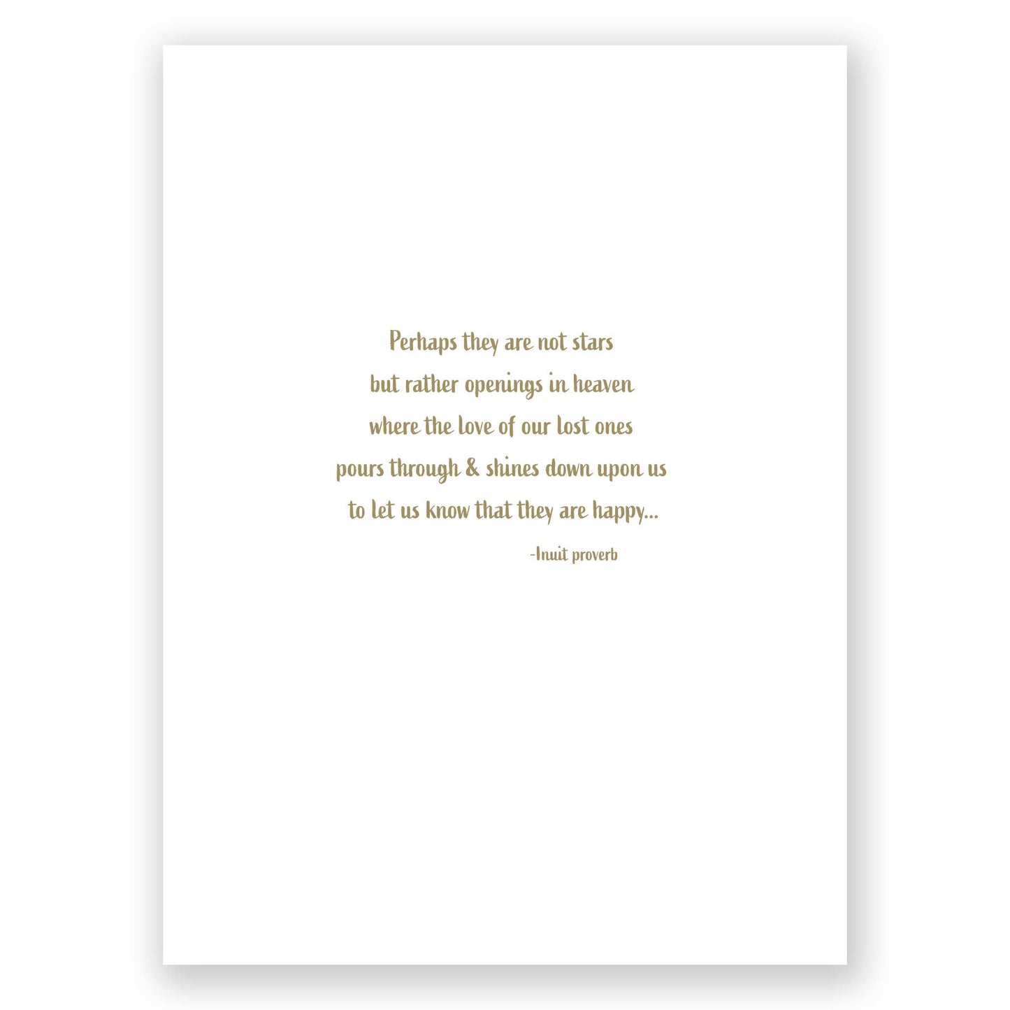 Twilight Bird Sympathy Card