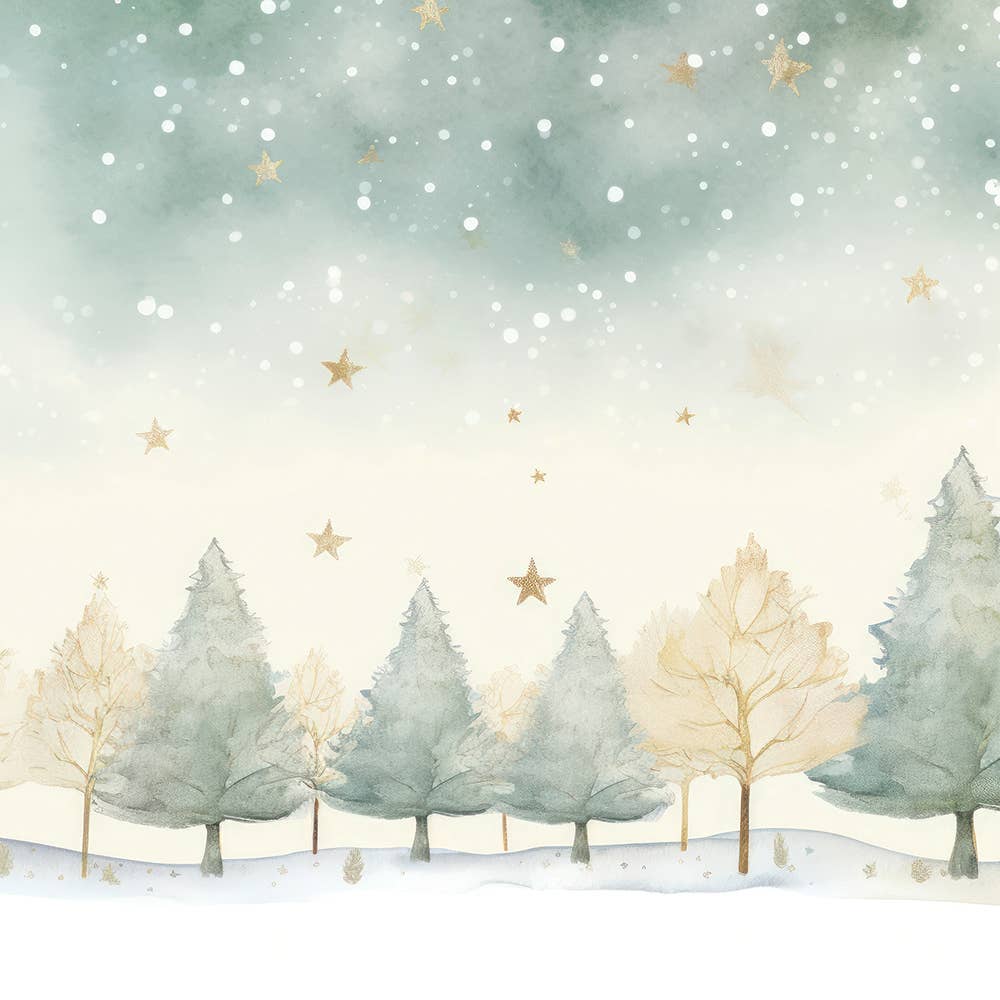Starry Sky Holiday Beverage Napkins