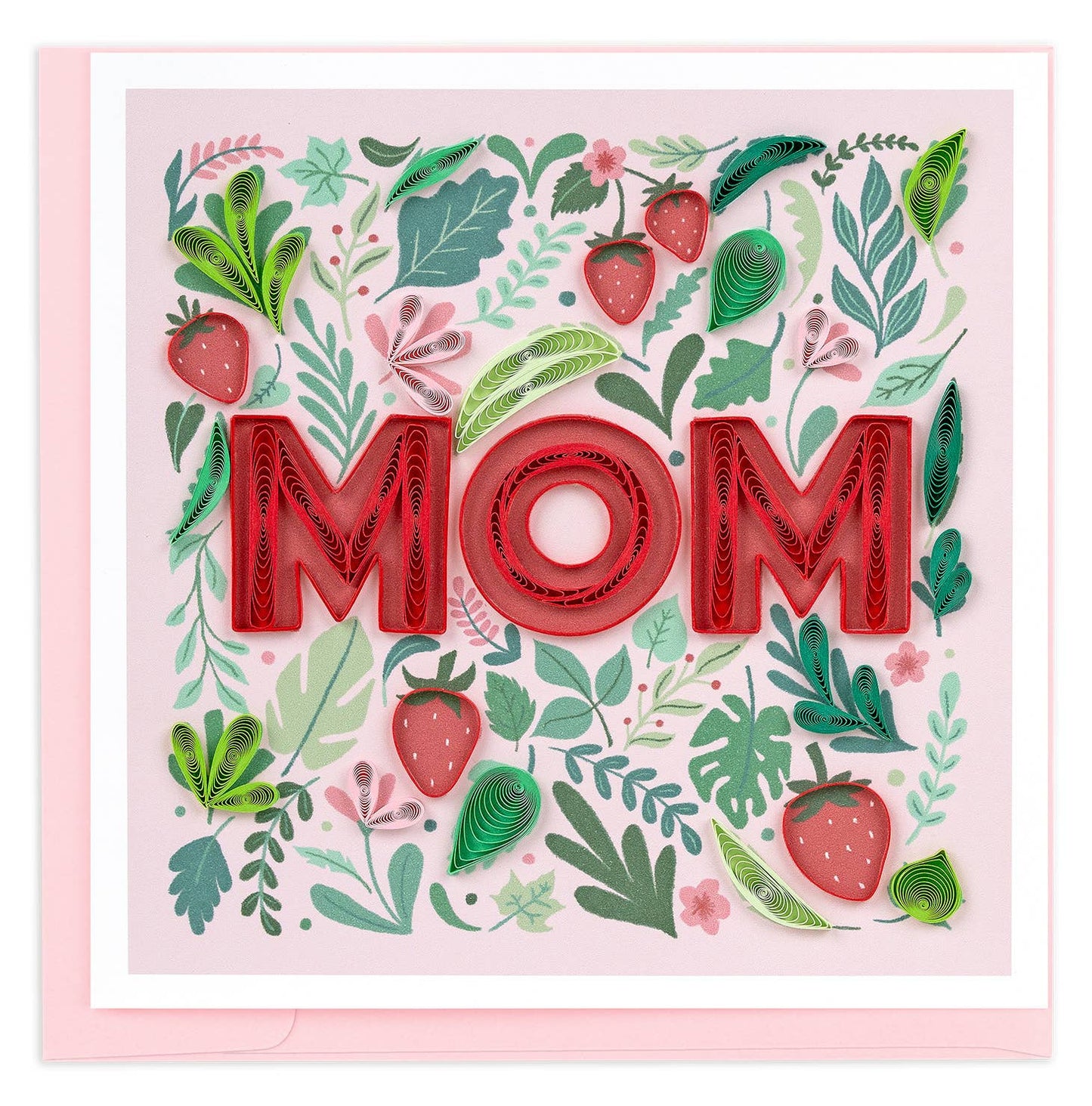Quilled Strawberry Mom Card