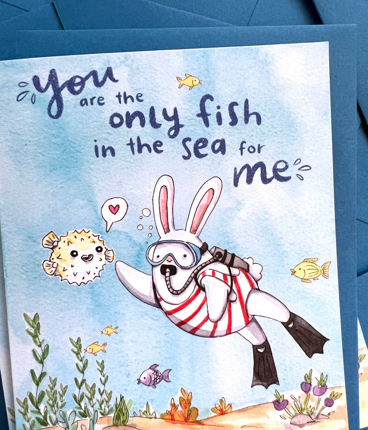 The Only Fish In the Sea For Me Love Card