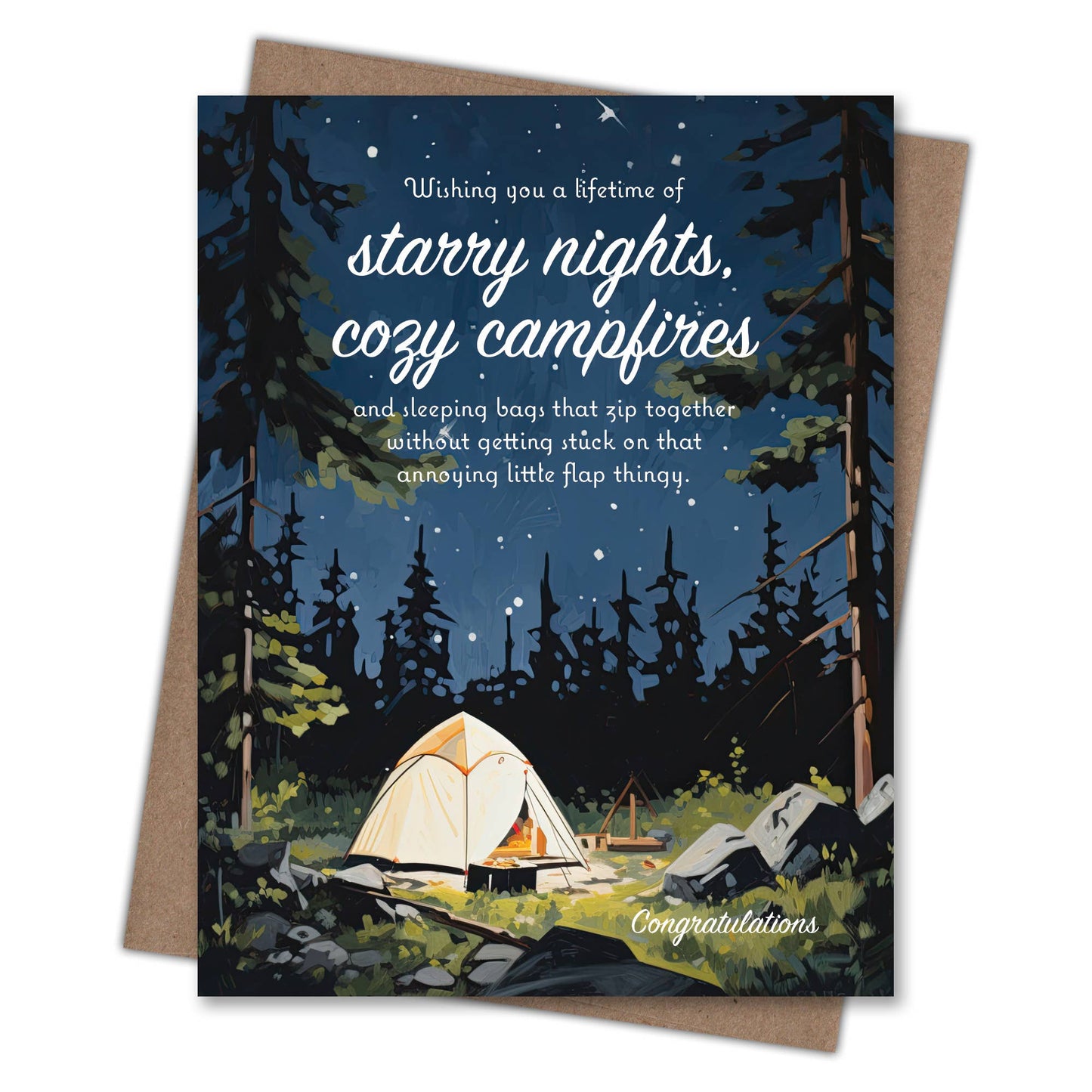 Starry Nights Wedding Card