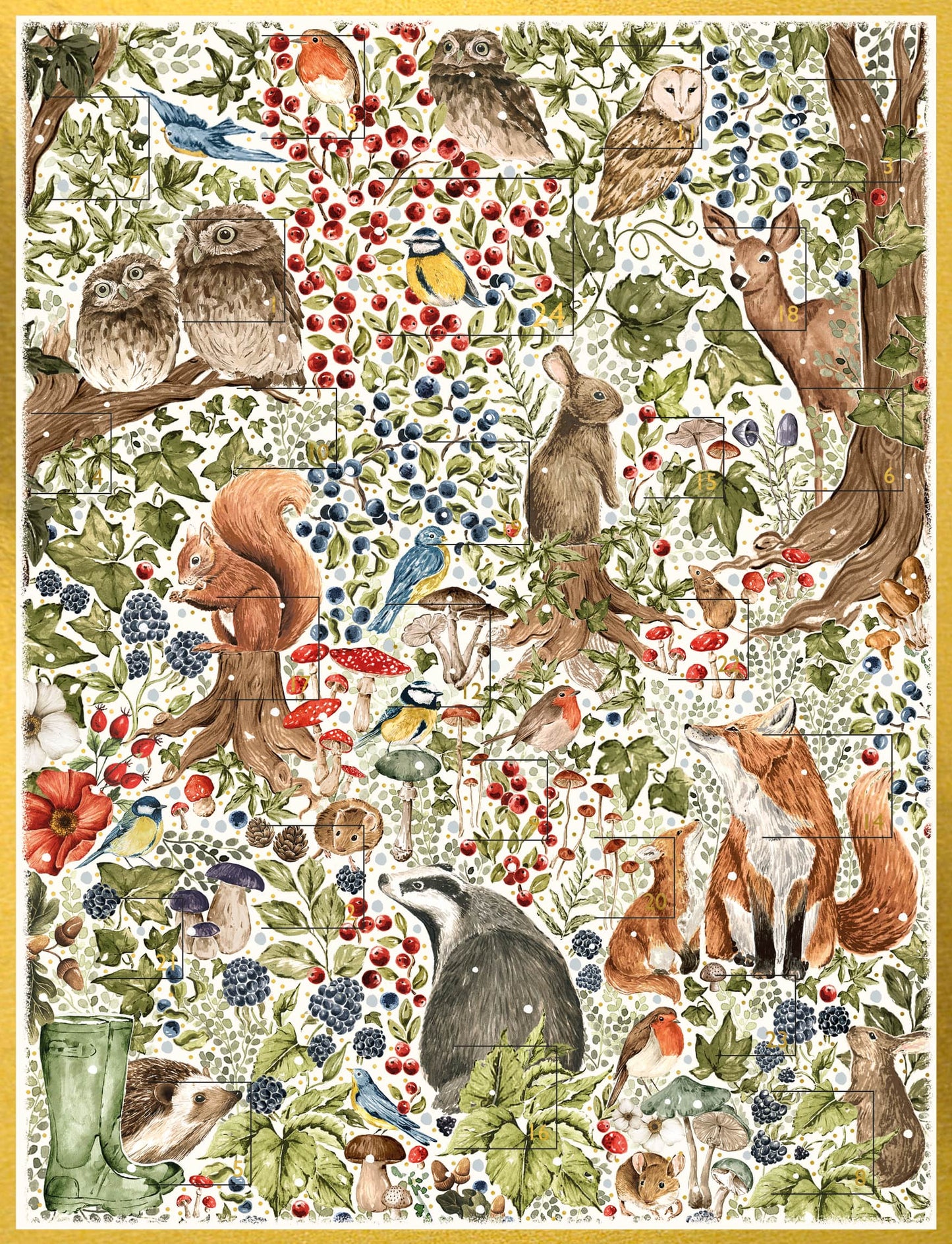 Countryside Christmas Advent Calendar