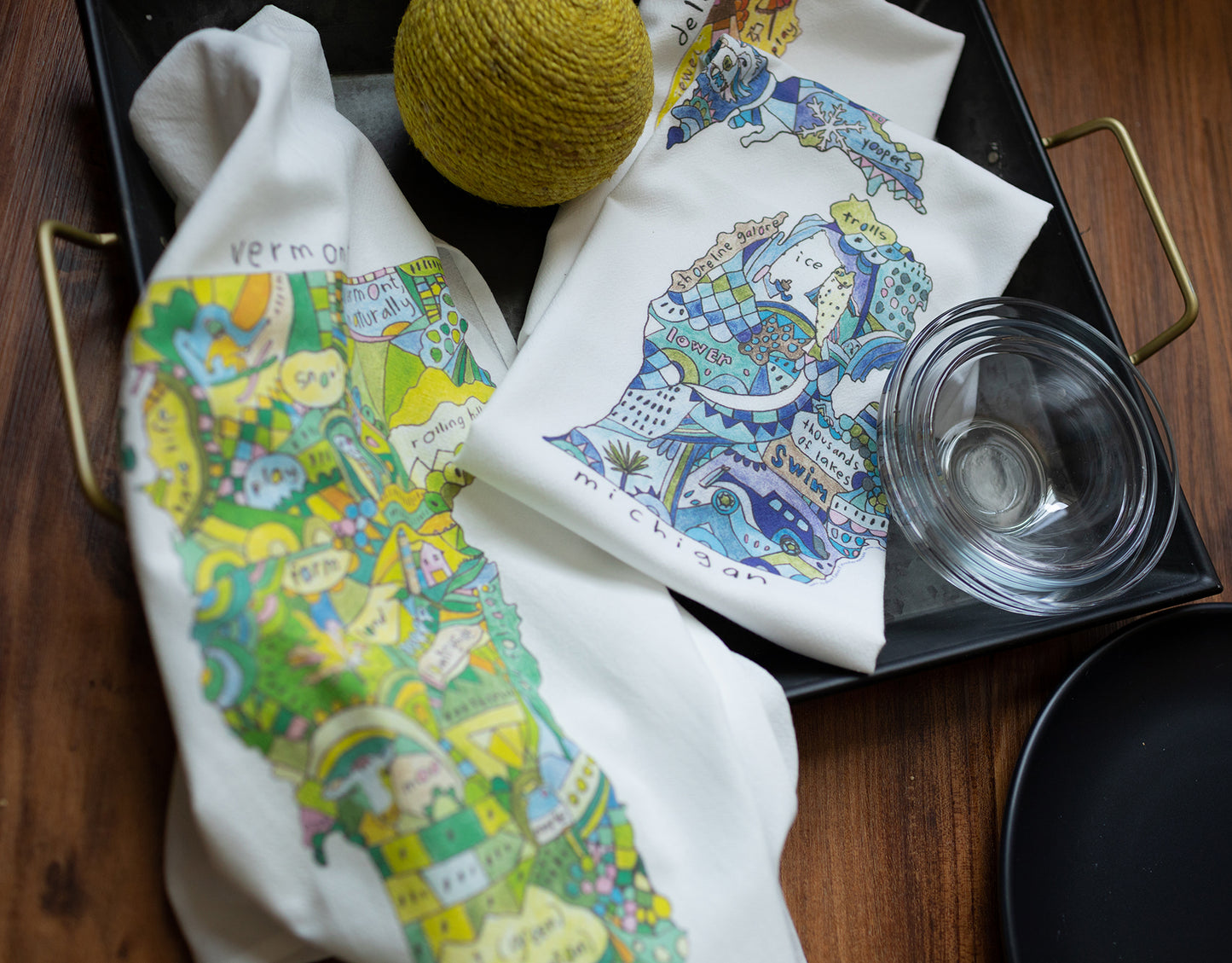 Doodle: Michigan Towel