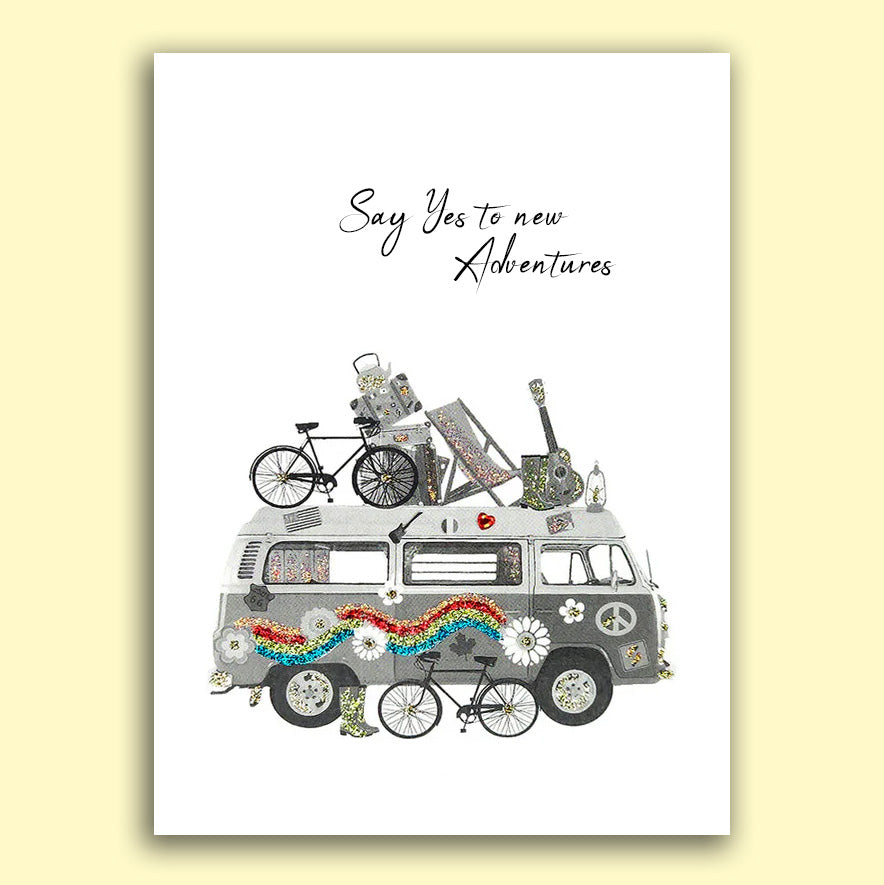 Say Yes to New Adventures Congratulations Card