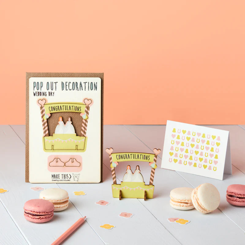 Two Brides Wedding Pop Out Card