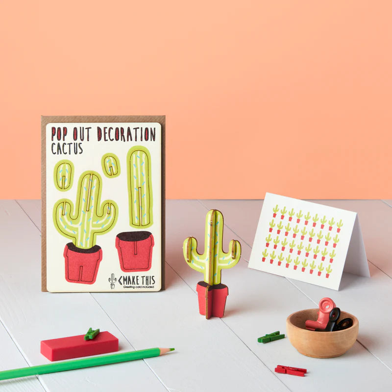 Cactus Pop Out Card