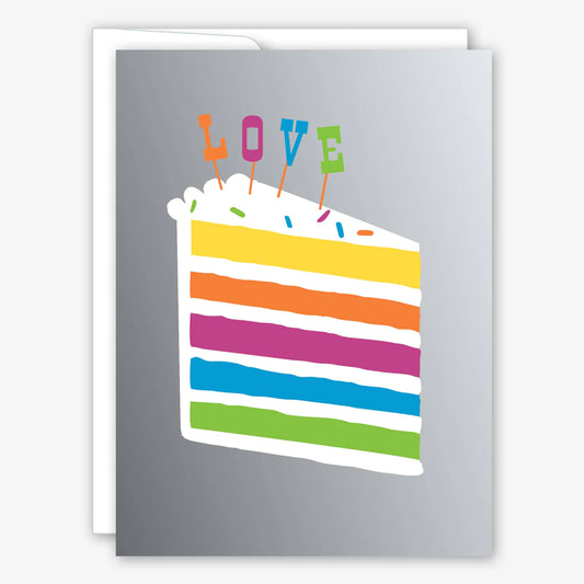 Love Rainbow Cake Card