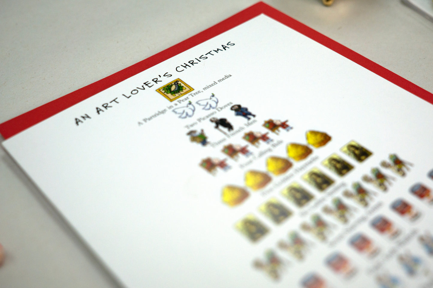 Art Lover's Christmas 12-Days Holiday Cards