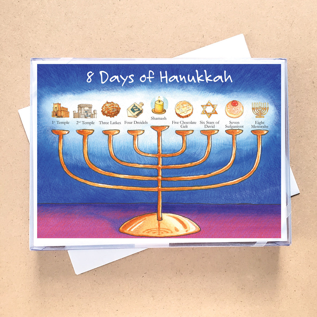8 Days of Hanukkah Holiday Card