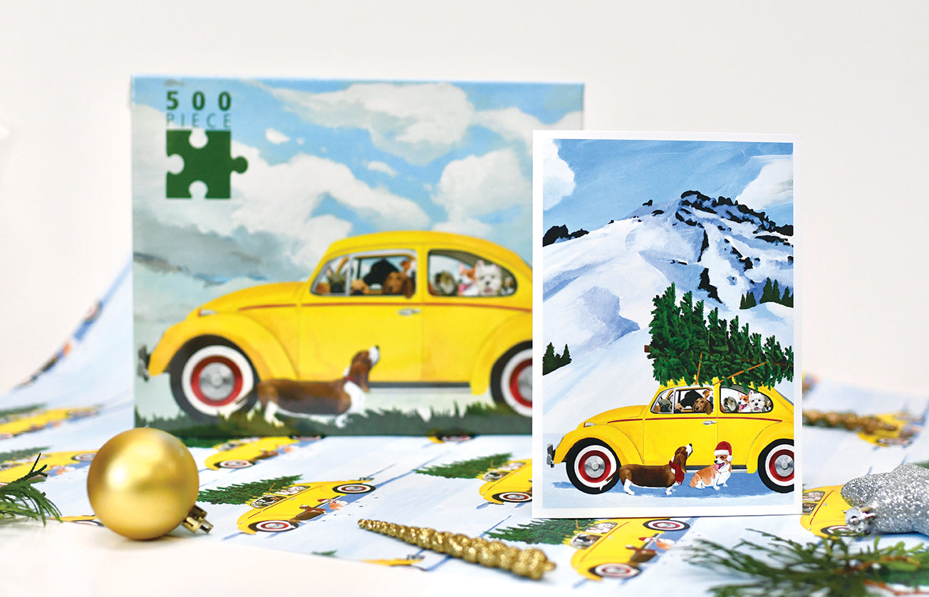 Festive Dubs and Dogs Flat Sheet Wrap